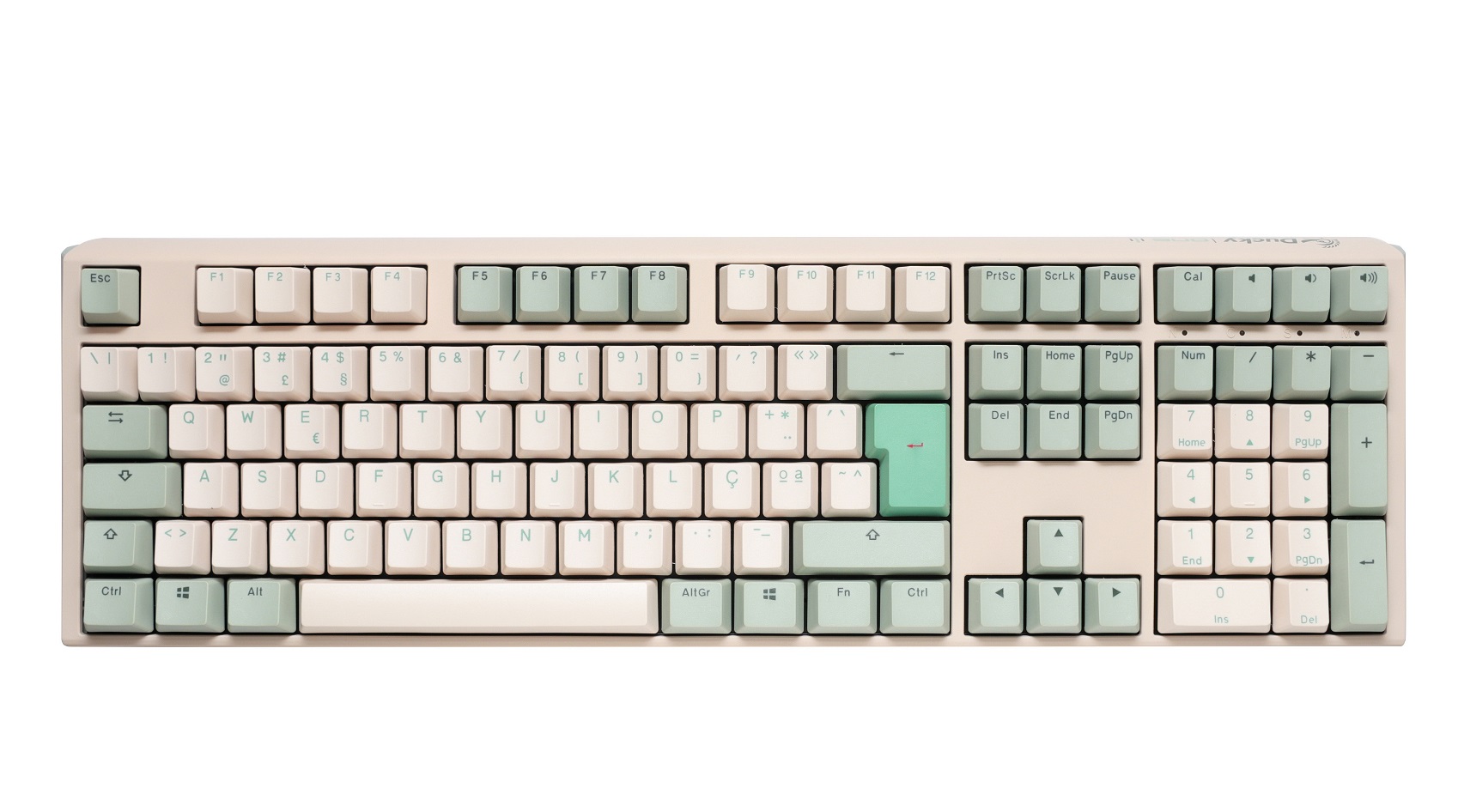 Teclado Ducky One 3 Matcha Full-Size, Hot-swappable, MX-Silent Red, PBT - Mecnico PT 1